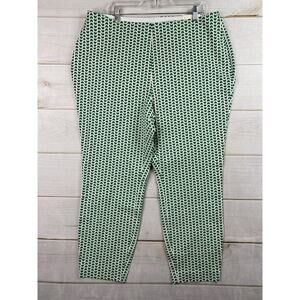 A New Day Pants Womens 17 Green Moons High Rise Skinny Ankle Fitted Stretch NWT